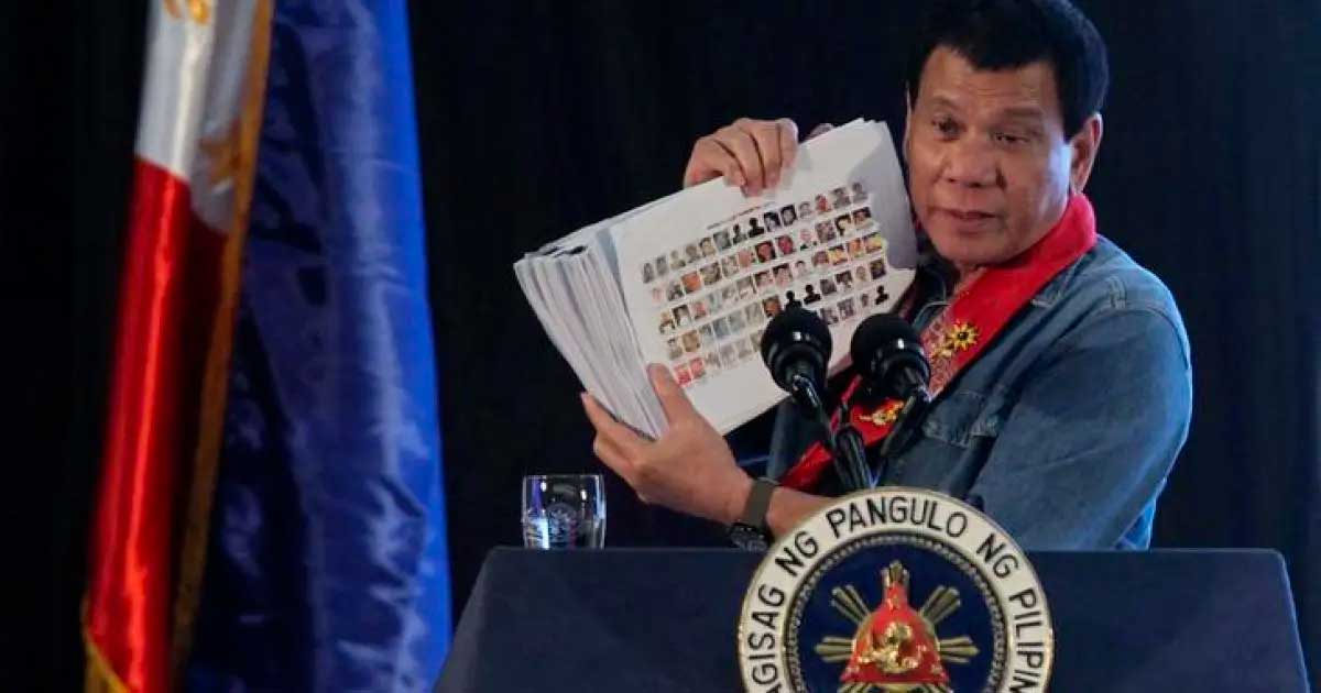 Rodrigo Duterte arrestato